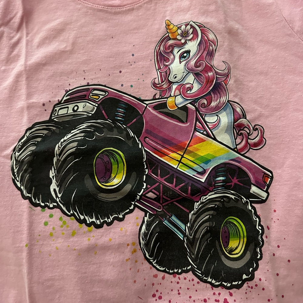 Truck and unicorn shirt